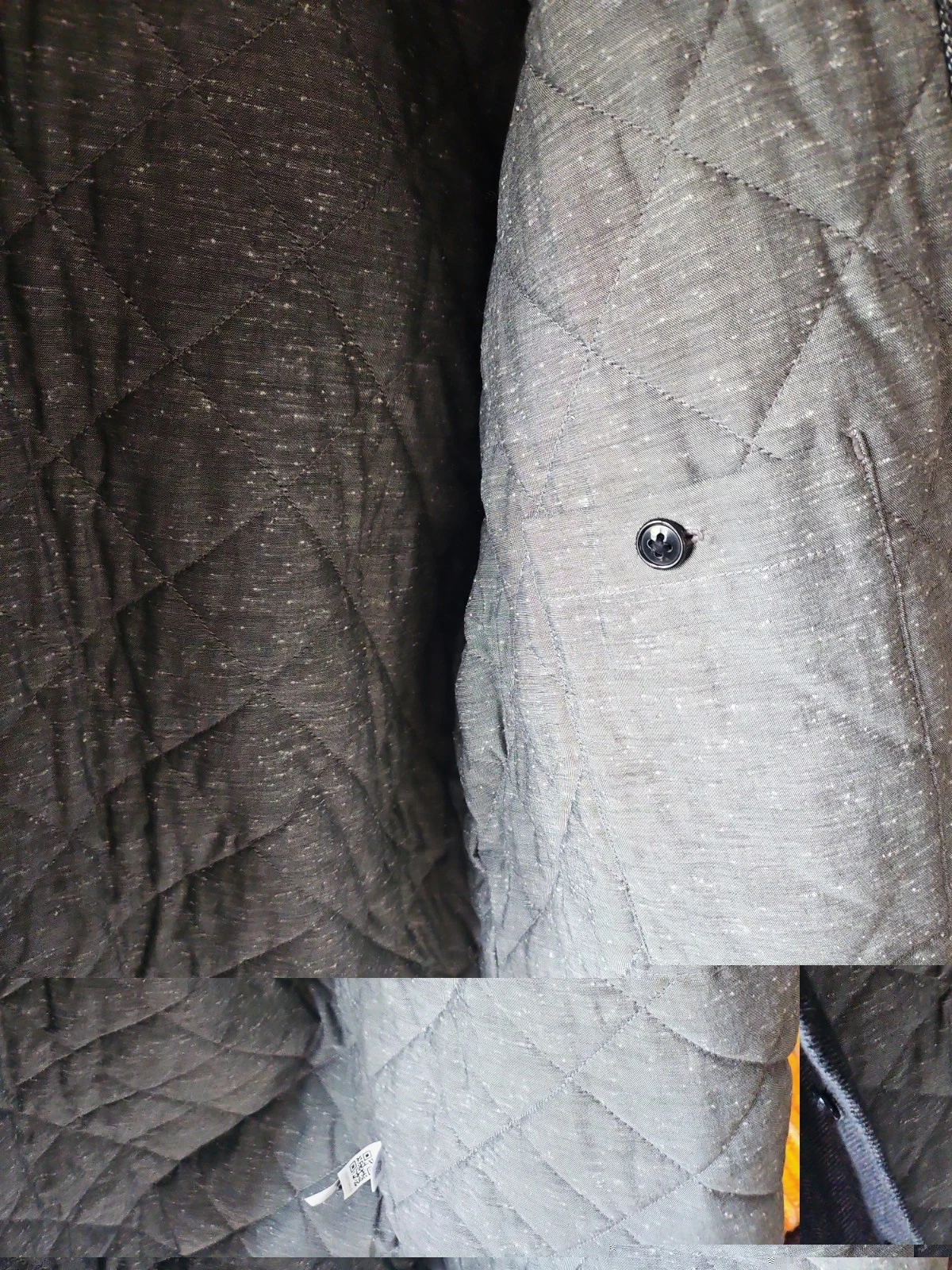Men's Bonobos Quilted Standard Fit Shacket Black And White Herringbone XXL - product detail image 7