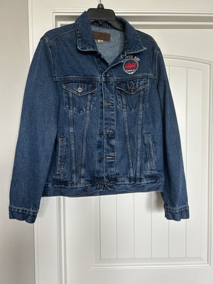 Port Authority Men s Red Rock Ride Blue Jean Jacket Button Front Sz M-Cowboy Up