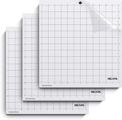 Standardgrip Cutting Mat for Silhouette Cameo 4/3/2/1 (12X12 Inch,3 Pack) Standa