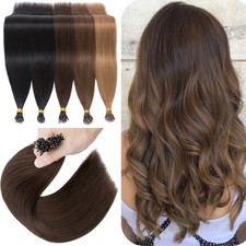 Brown THICK 100 Remy Human Hair Extensions Nano Ring Tip Micro Loop Beads 150G