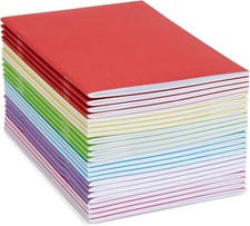 24 Pack Unlined Notebook for Student, Blank Books for Kids to Write 5.5 x 8.5 