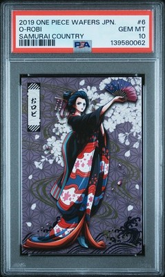 2019 ONE PIECE WAFERS JAPANESE SAMURAI COUNTRY #6 O-ROBI NICO ROBIN PSA 10 POP 7