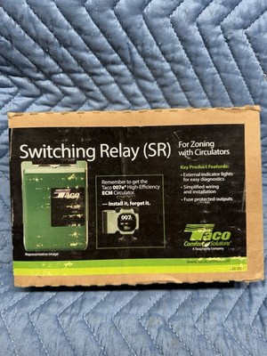 Taco SR501-4 Switching Relay for Zoning Circulators 120V MAX 7.5A Boiler Control