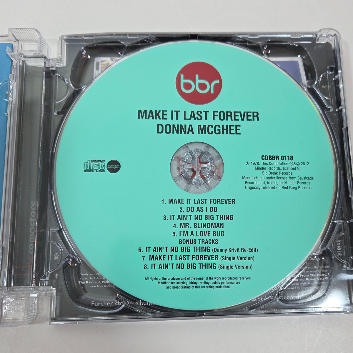Donna McGhee Make It Last Foreve CD Remastered Import Bonus Tracks