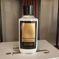Bath  Body Works Mens Collection TEAKWOOD Body Lotion 8oz RARE Retired