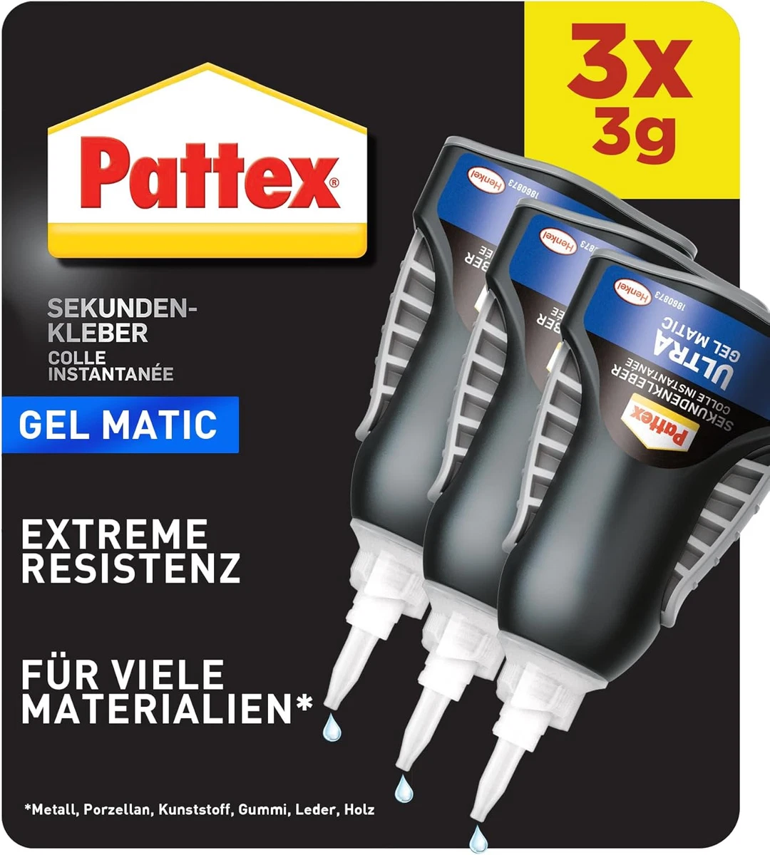 PATTEX Sekundenkleber 2g, 4ml, Flüssig | 512350