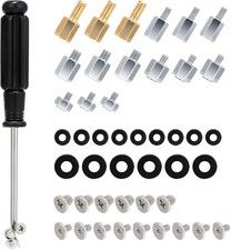 46PCS NVME M.2 SSD Mounting Screws M.2 SSD Screw Kit for Asus Gigabyte ASRock