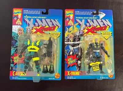 Marvel X-Men X-Force X-TREME  Adam-x & Cable Deep Sea figures 1994 New
