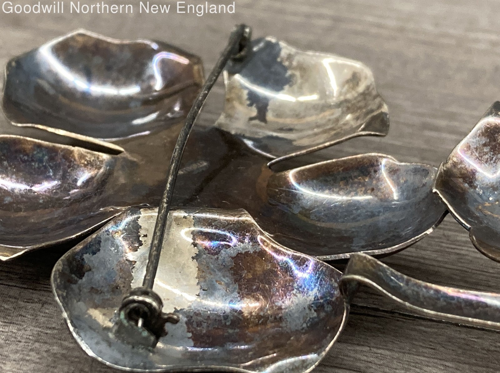 Sterling Silver Large Handmade Statement Flower S… - image 3