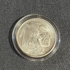 1 Oz .999 Silver Liberty Indian Buffalo Round