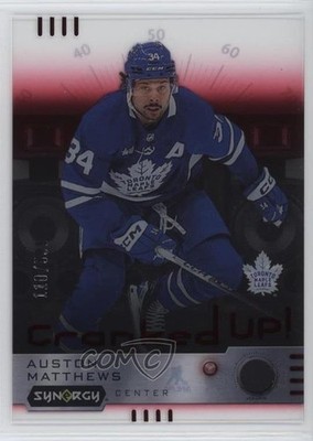 2023-24 Upper Deck Synergy Cranked Up Red 110/599 Auston Matthews #CR-AM 0cv