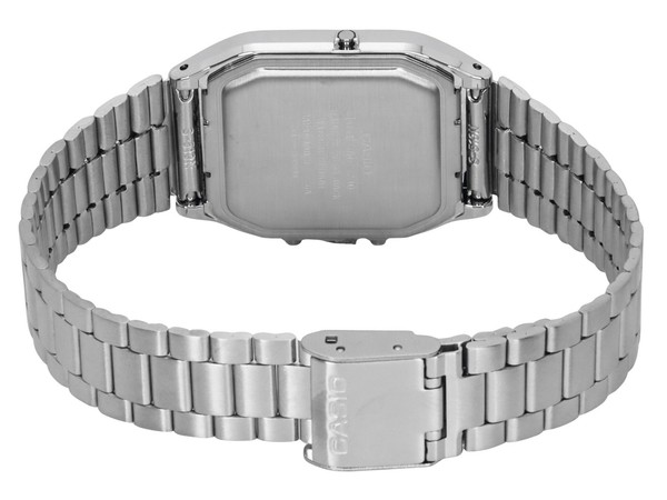 Casio Vintage Analógico Digital Esfera Verde Doble Hora Unisex Reloj AQ-230A-3AMQY 3