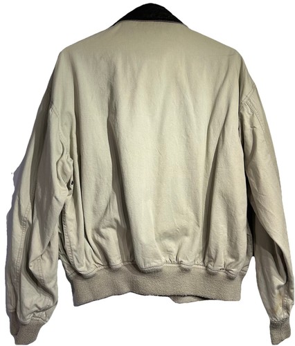 Cockpit USA A-2 Bomber Jacket Mens Medium Tan Military Air Force Leather Accent - Picture 3 of 20