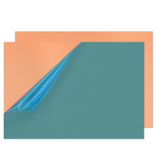 Copper Sheet Metal, 4" x 6" 24 Gauge 0.5mm Thick Copper Plate, 99.9 Pure Copp