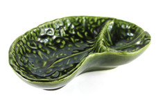 Salsiera Vintage a forma Foglia di Cavolo Ceramica Pacetti Albisola Antipastiera