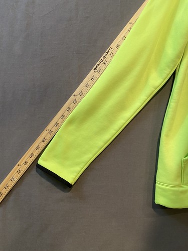 Under Armor Hooded Sweatshirt Boys XL Green Pullover Neon Hoodie Pullover - Picture 11 of 15