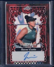 NAOMI OSAKA 1/1 SIGNED 2025 Leaf Signature Series Lava Pink TENNIS CARD