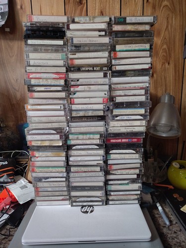 Lot Almost 100 (91) Used Cassette Tapes Sold As Blanks Sony Maxell TDK Pioneer