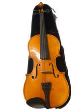 4/4 Violin Slightly used With case tunner strings bow 2X rosin string protector 