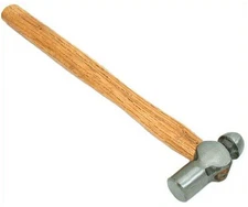 10" 4oz Ball Pein Dual Hammer Hardwood Handle 3/4" Dia Head Jewelry Making Tool