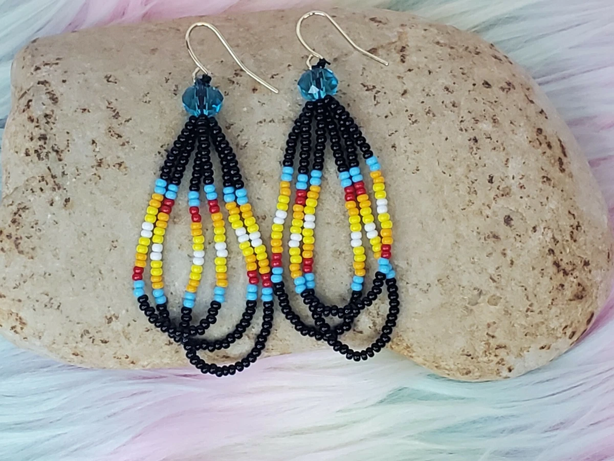 loop beaded earrings