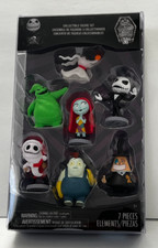 TIM BURTON'S THE NIGHTMARE BEFORE CHRISTMAS 7 PIECE COLLECTIBLE FIGURE SET 2023