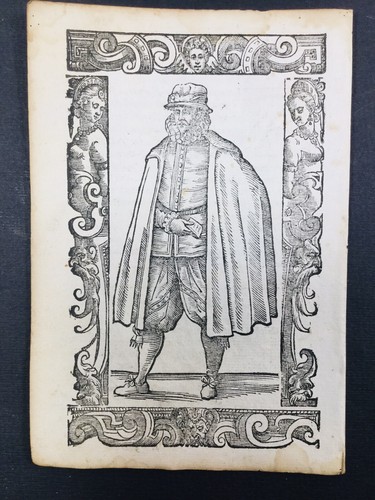 Marchand Italie en 1598 Costume Rarissime Gravure sur Bois Vecellio Venezia - Picture 2 of 3