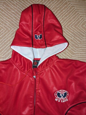 Vintage Original 90s LARGE Wu Tang Sport Wear Clan Hoody Jacket