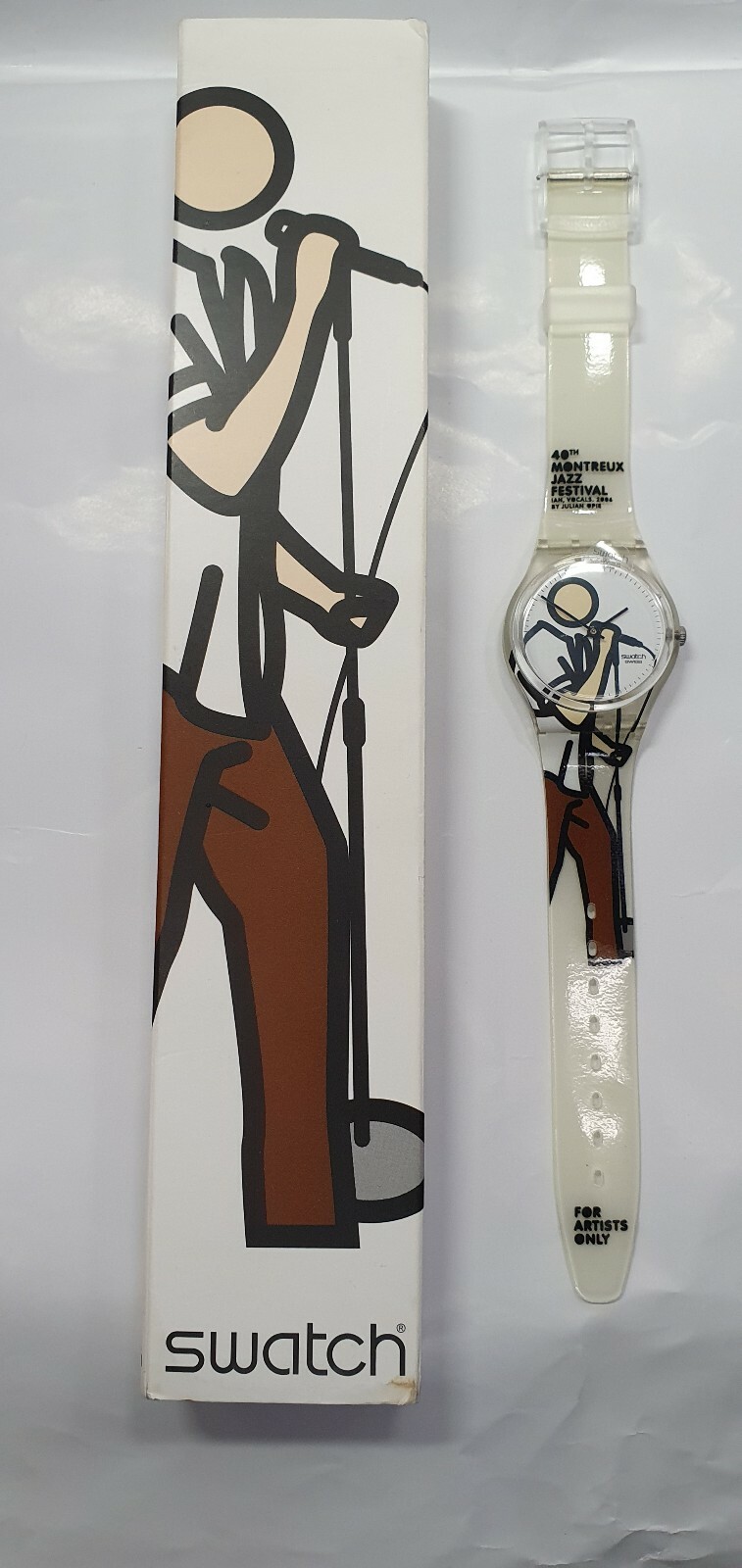 Swatch Ge 184C 40TH Montreaux Jazz Festival By Julian Opie, Ultra 
