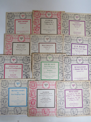12pc CLASSICAL Records Haydn Schubert Moz Musical ~ Masterpiece Society 10''