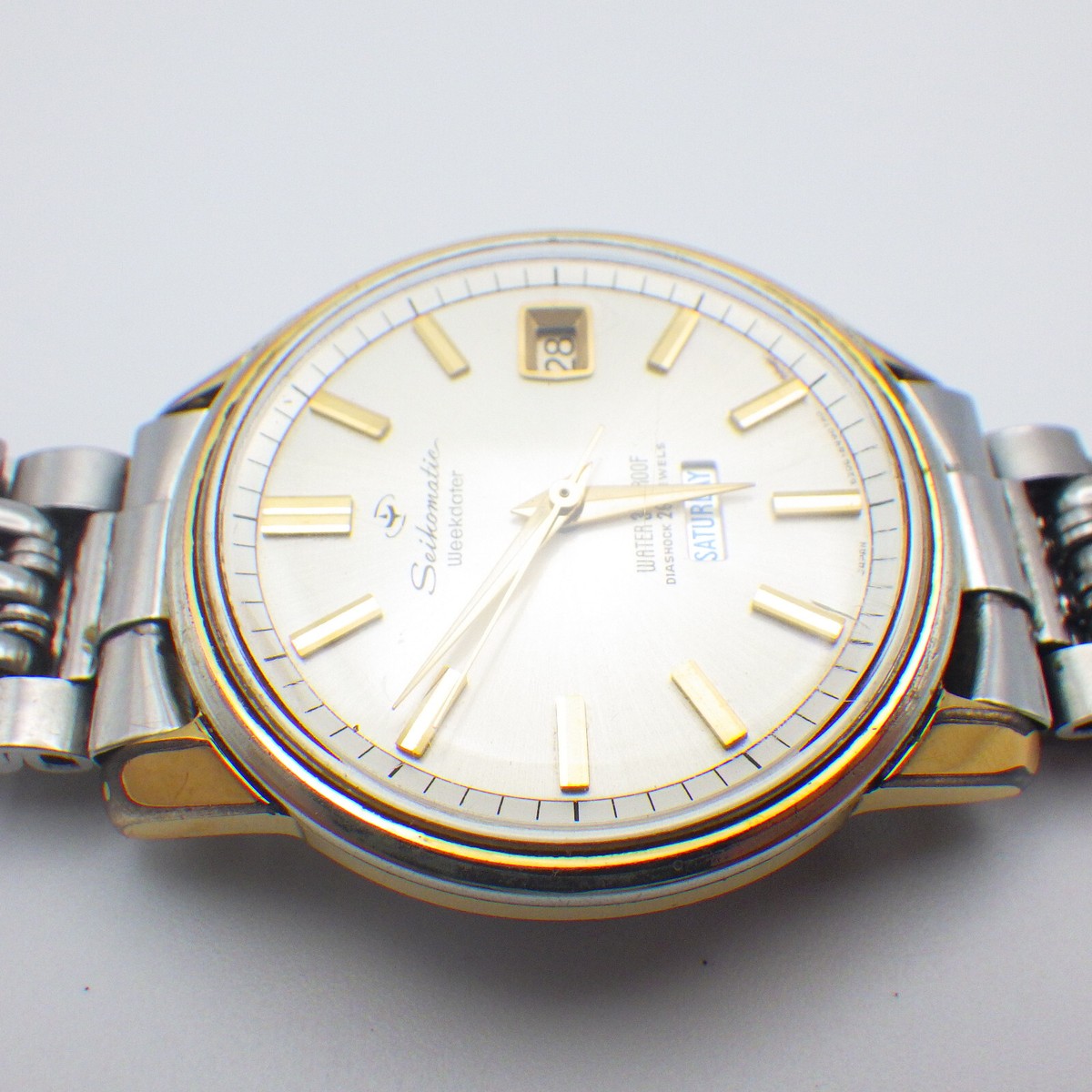 1円～ セイコー 時計 6206-8980 マチック ウィークデータ 26石 自動