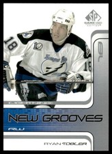 2001-02 SP Game Used NEW GROOVES Ryan Tobler Rookie /499 Tampa Bay Lightning #97