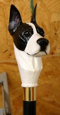 Great Dane Dog Head Handle Carved Walking Cane Wooden Walking Stick Cane Gift