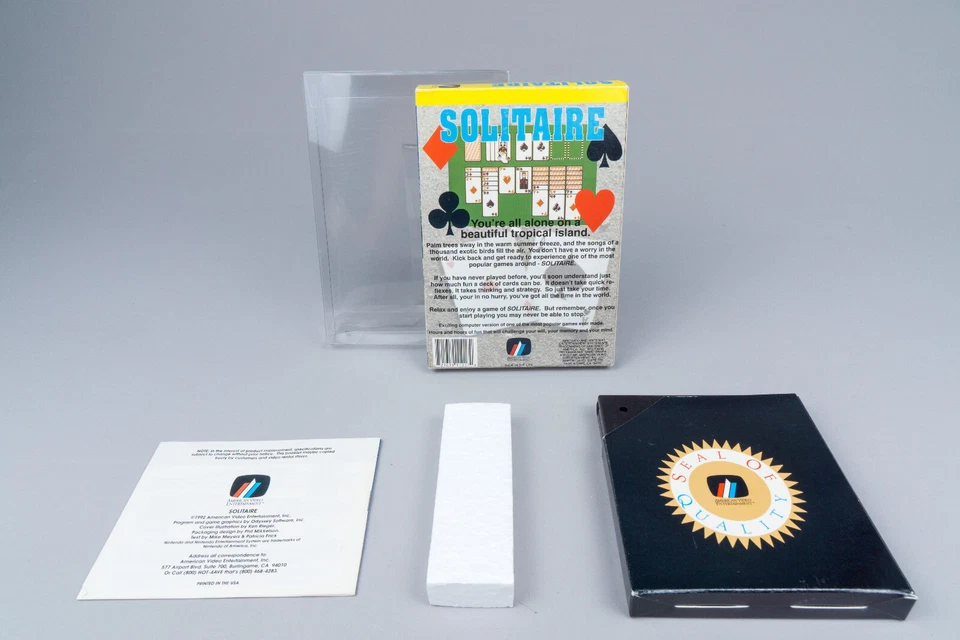Nintendo NES *Solitaire* CIB OVP NTSC-U/C USA - Bild 2 von 4