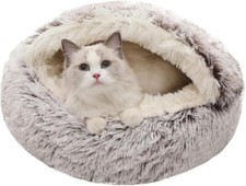 YOASONEK Cat Bed, Pet Sleeping Bag, Thermal Insulation, Warm, Dome-shaped Cat