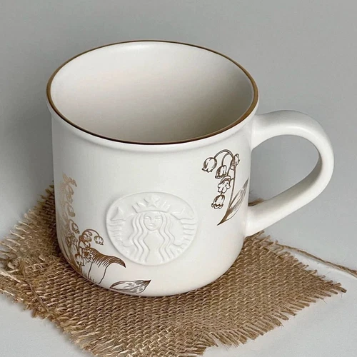 Chic Lily of the Valley 12oz Ceramic Mug Coffee Cup Tea Cups - Picture 3 of 4