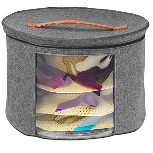 Hat Storage Box for Women and Men Felt 
