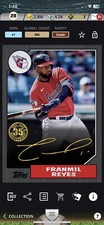 [DIGITAL CARD] Topps Bunt 22 FRANMIL REYES ICONIC 1987 BLACK SIG, CLE GUARDIANS
