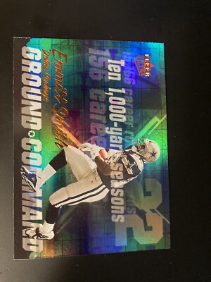 2001 Fleer Ultra Ground Command Emmitt Smith #1GC HOF  free shipping  NR-MT