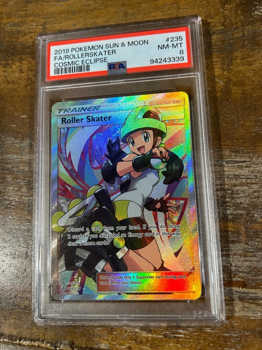 roller skater pokemon card Roller Skater (Full Art) 235/236 Sm-Cosmic Eclipse Holo for sale online