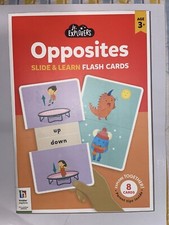 Hinkler Explore Jr. Explorers Opposites Teachers Flash Slide  Learn Cards 