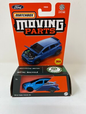 2018 Ford Focus RS BLUE 2024 Matchbox Moving Parts Case M