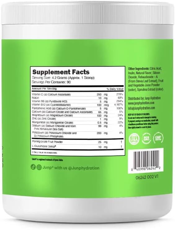 Electrolytes Powder No Sugar No Carbs, Mouthwatering Green Apple Keto Electro...
