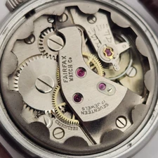 Vintage PACEMAKER by FAIRFAX men's watch Military FHF 28 17Jewels swiss 1950s