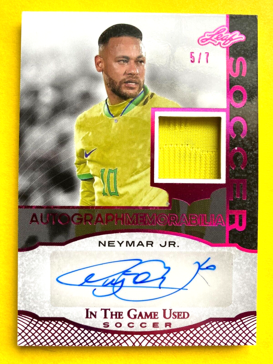 2024 Leaf ITG Used Pink Holo #N1 Neymar Jr. Jersey Autograph