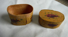Antique Vintage Miniature Doll Wood Painted Box & Glazed Ceramic LOT, Guatemala — photo 2