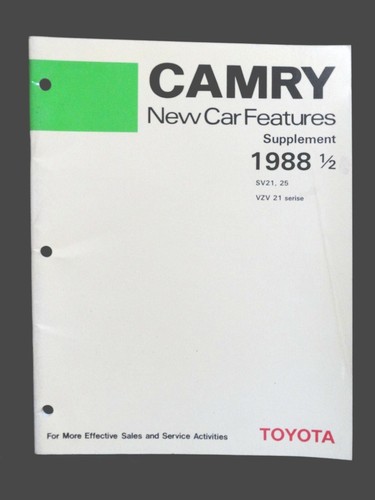 1988½ TOYOTA CAMRY ~ OEM DEALERSHIP ~ NEW CAR FEATURES ~ Highlights & Technical - 第 1/7 張圖片