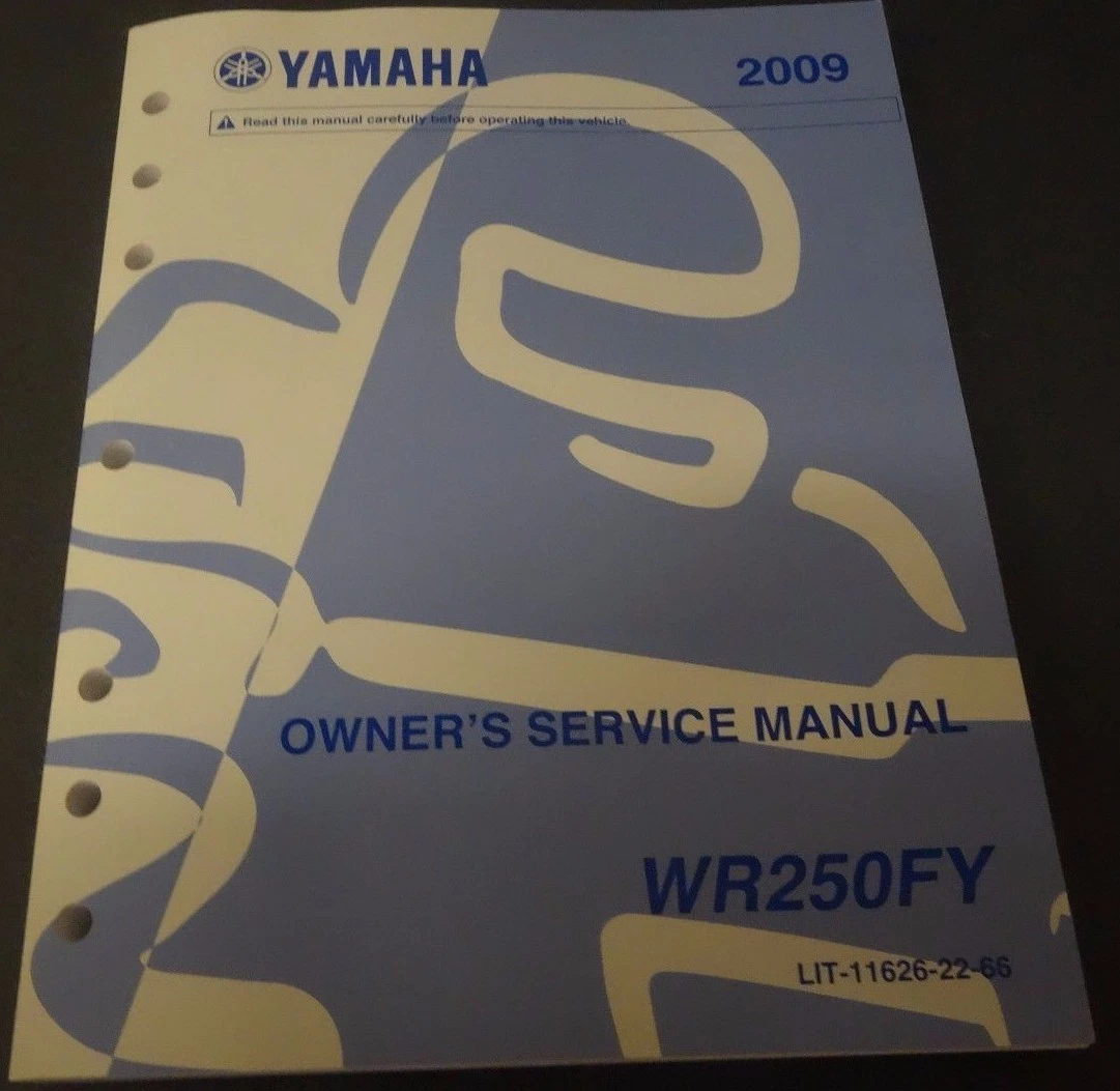 2009 Yamaha WR250FY Trail Motorcycle Service Shop Manual Book lit-11626-22-66