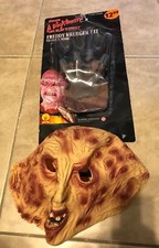 Vintage Freddy Krueger Costume Mask Glove Nightmare On Elm Street NEW Sealed