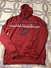 CLEVELAND CAVALIERS Red UNK athletic Dri Fit Hoodie Sweatshirt men's XL